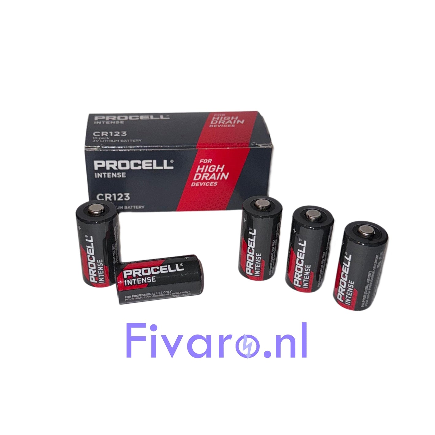 Procell Alkaline Intense CR123-batterijen voor de ZOLL AED plus